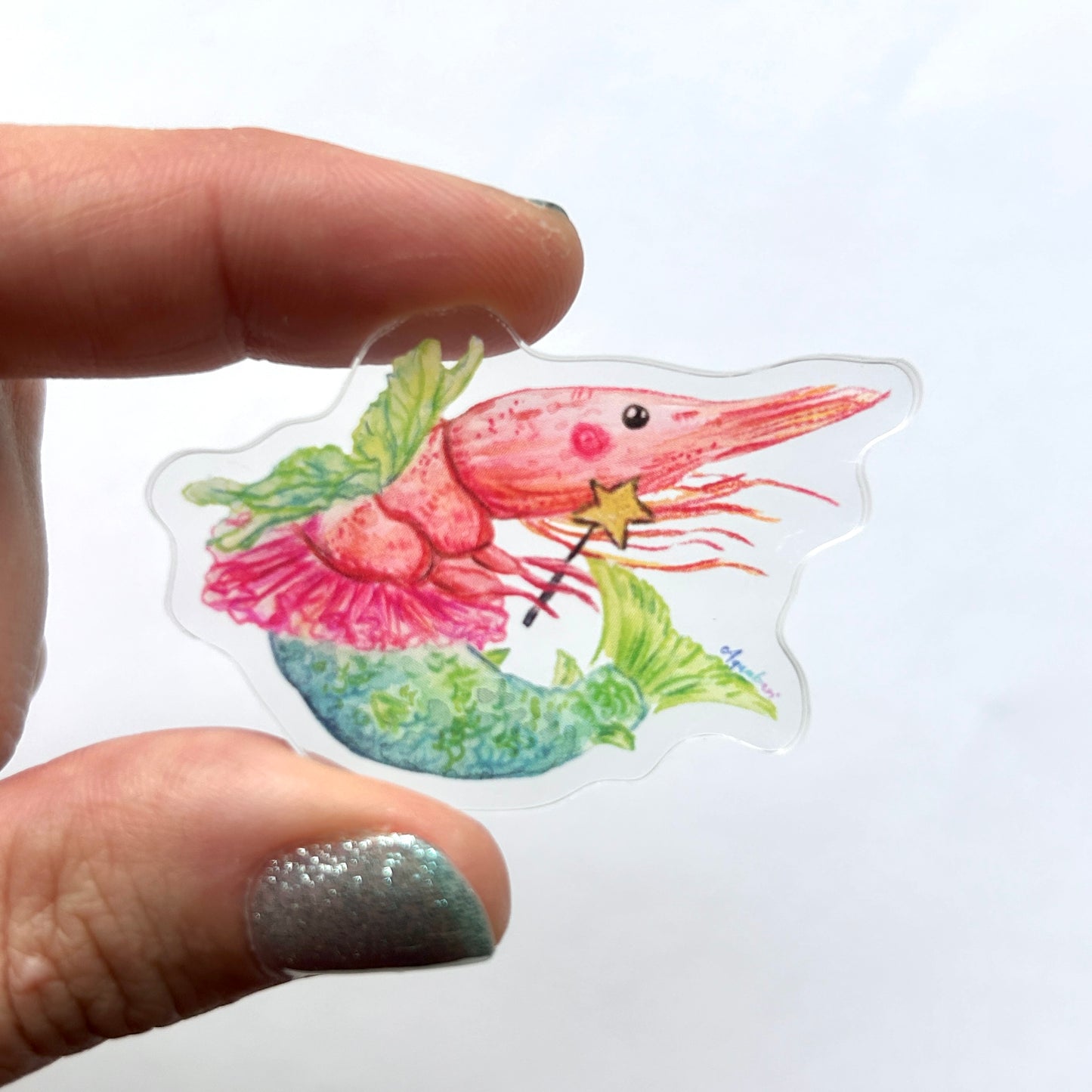 Shrimp Fairy Acrylic Magnet