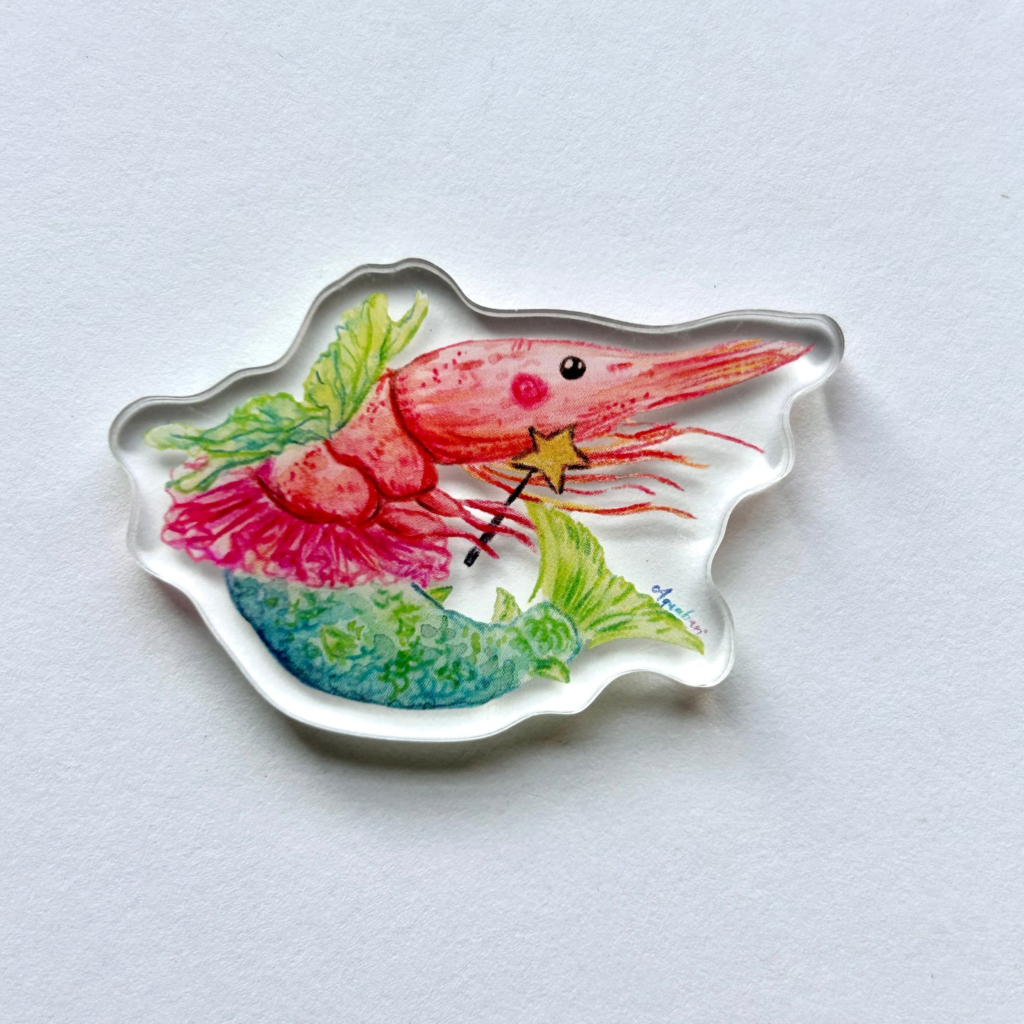 Shrimp Fairy Acrylic Magnet