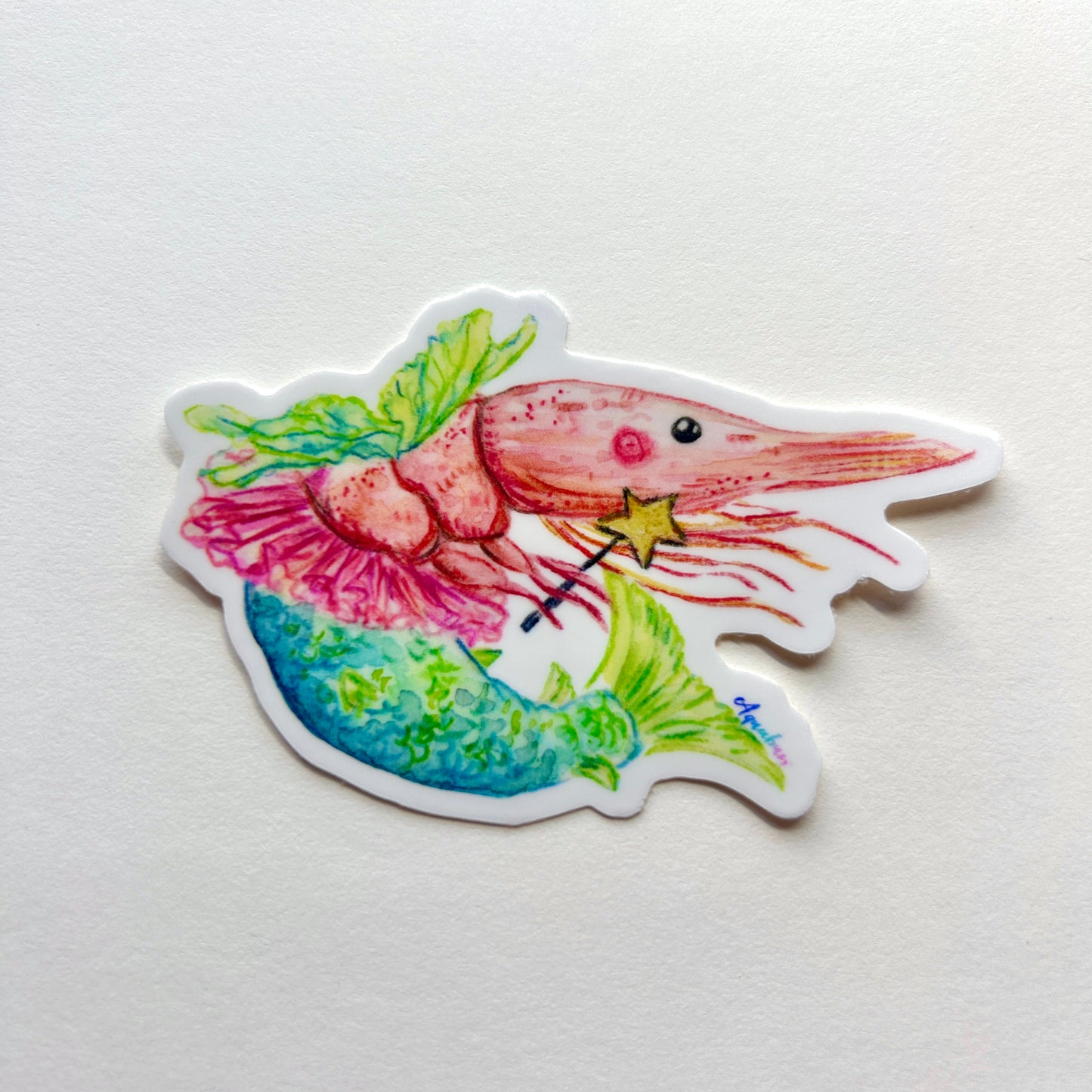 Shrimp Fairy Sticker
