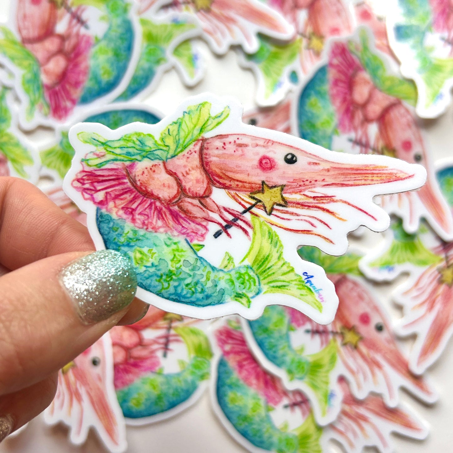 Shrimp Fairy Sticker