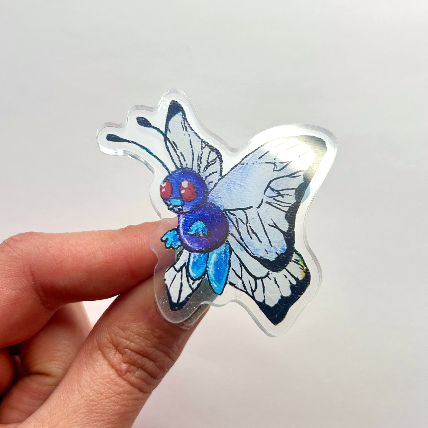 Blue Butterfly Acrylic Magnet