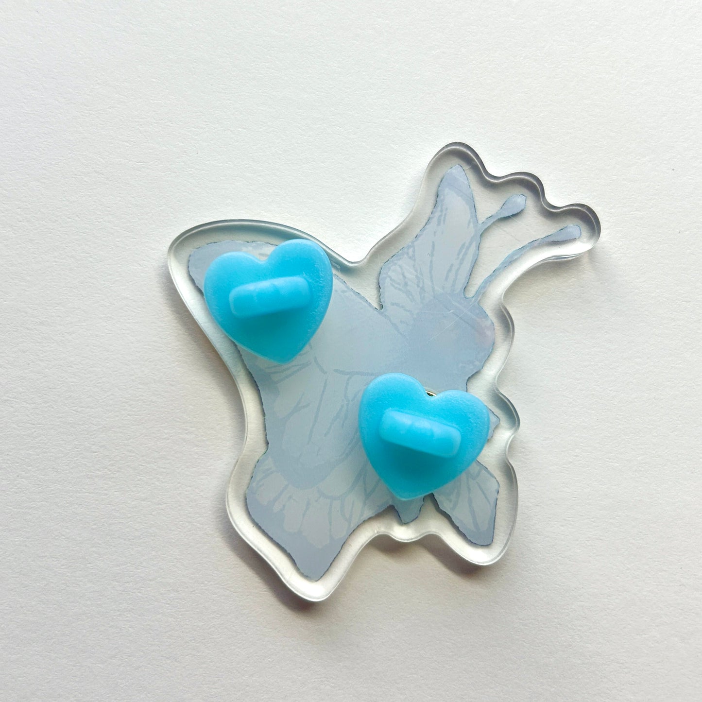 Blue Butterfly Acrylic Pin