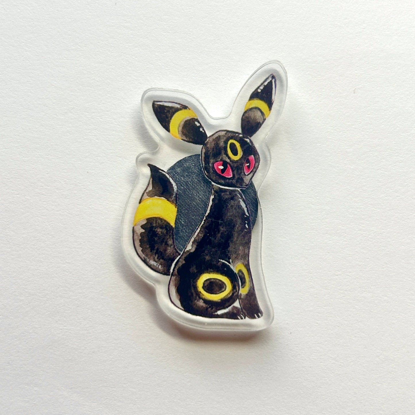 Black Dark Kitty Acrylic Magnet