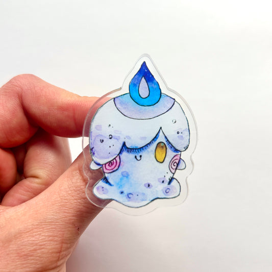 Cute Candle Acrylic Pin