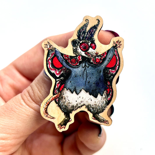 Possum Mothman Pin