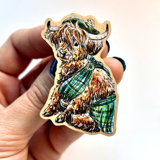 Highland Cow Pin