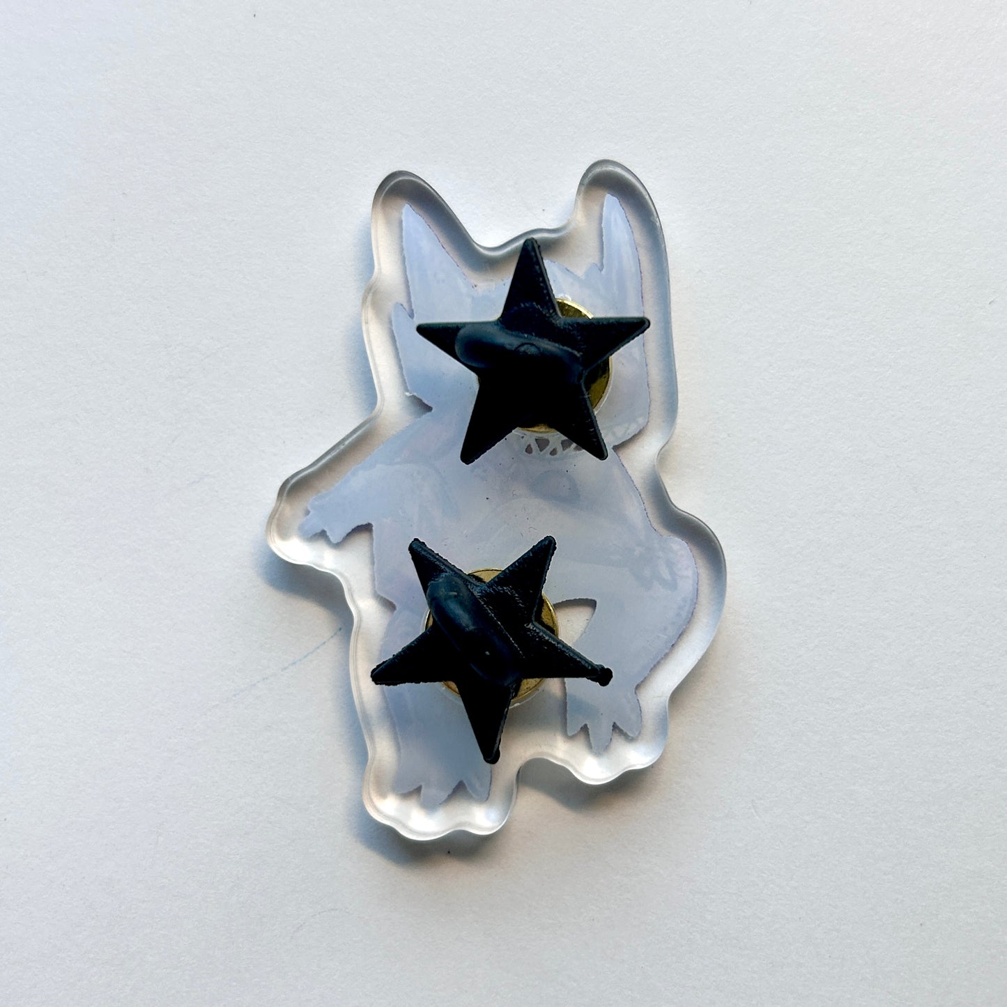 Purple Gem Goblin Acrylic Pin