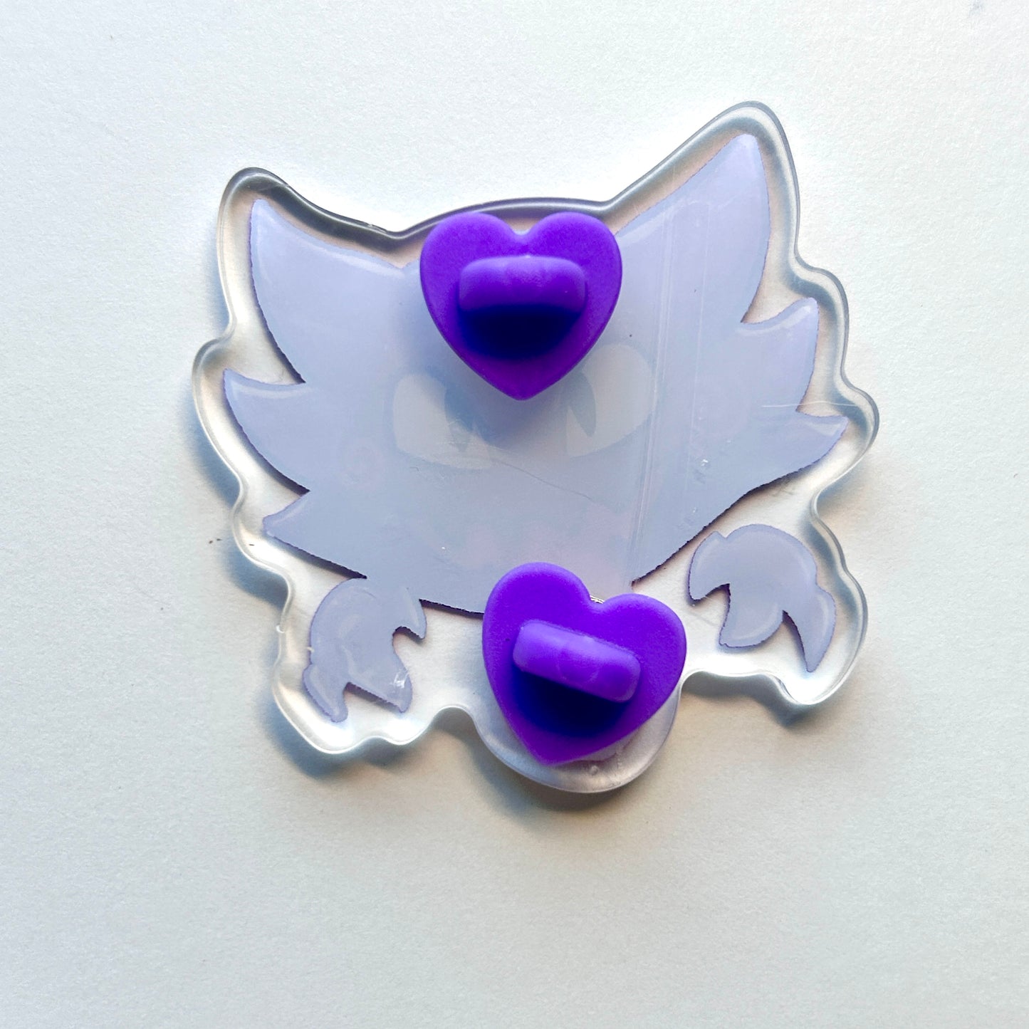 Spooky Purple Ghost Acrylic Pin
