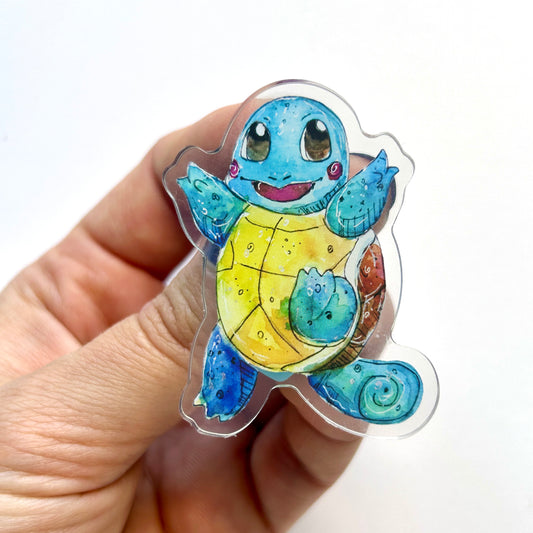 Blue Turtle Acrylic Pin
