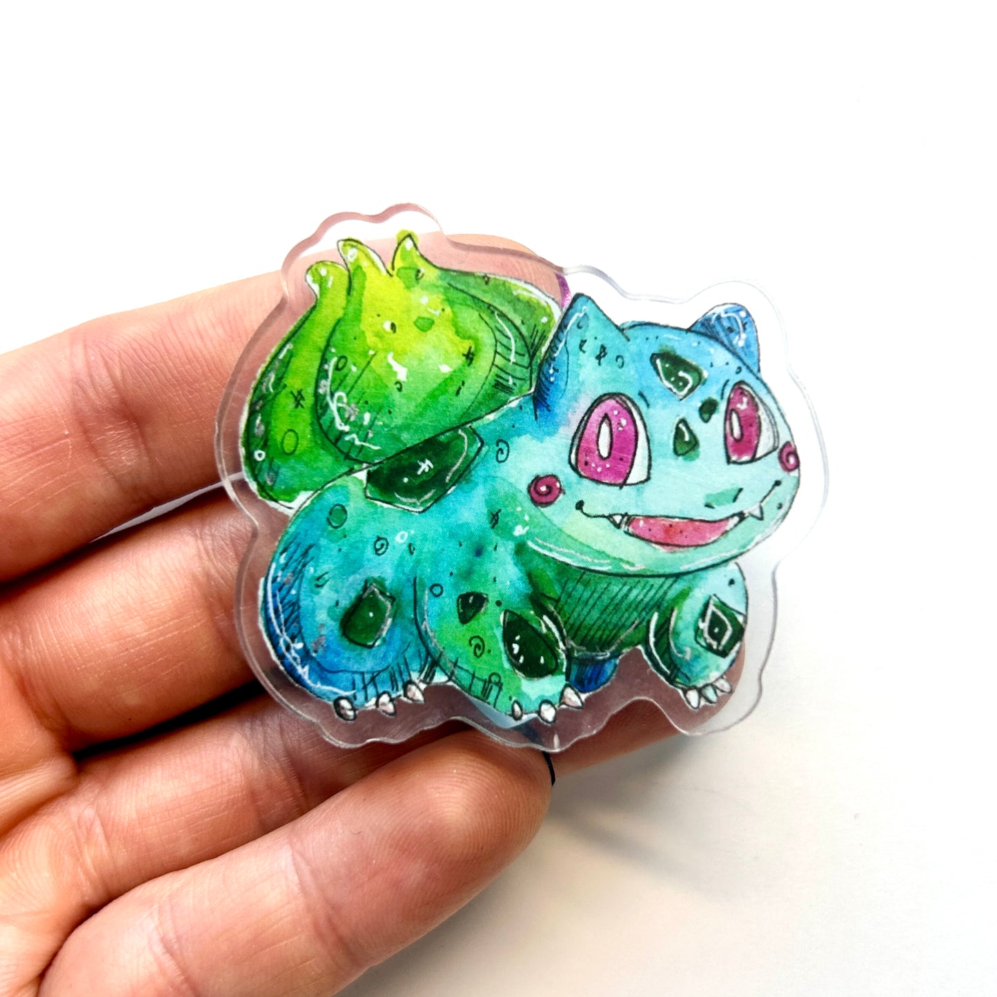 Turquoise Dinosaur Acrylic Magnet