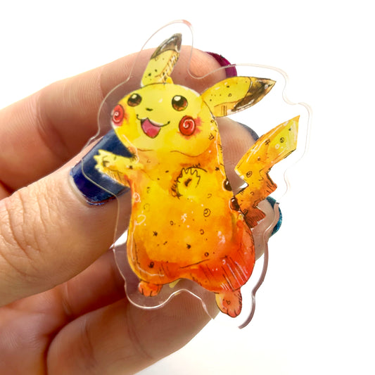 Electric Mouse Acrylic Pin
