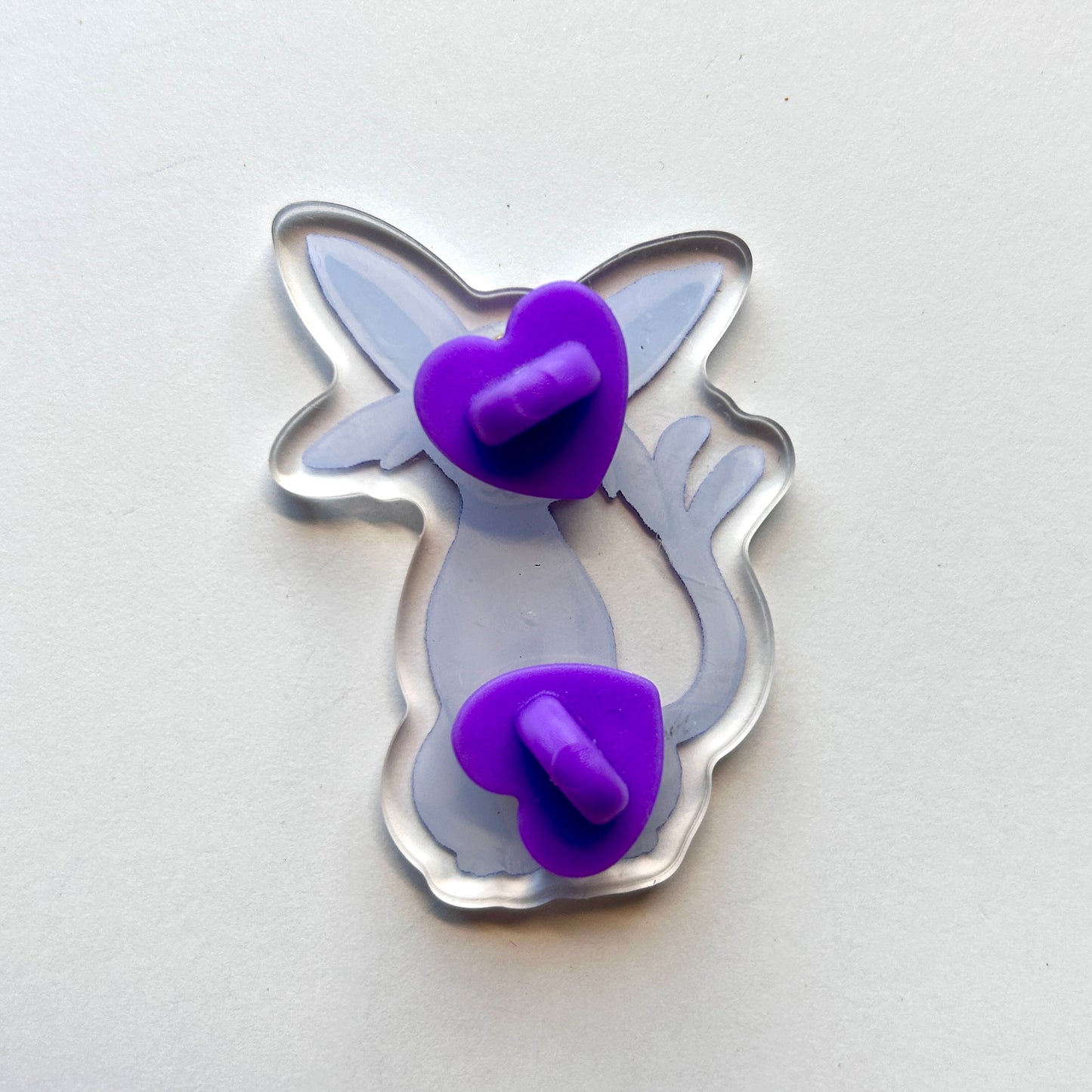 Purple Psychic Kitty Acrylic Pin