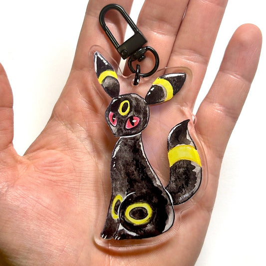 Black Dark Kitty Keychain