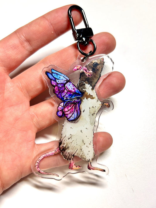 Rat Fairy Keychain