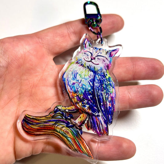 Meowl Keychain