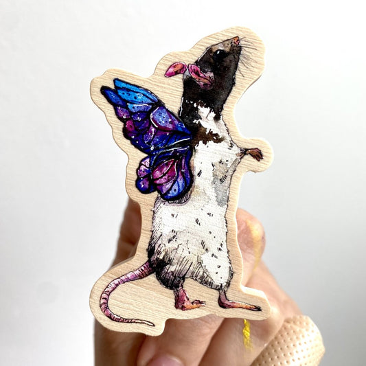 Rat Fairy Pin
