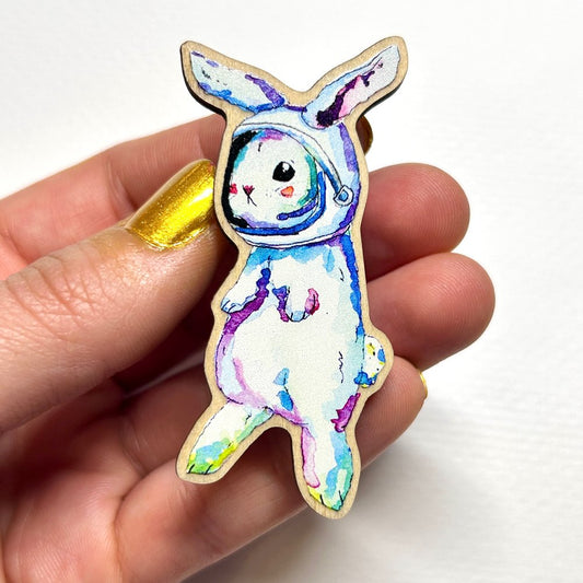 Astronaut Bunny Magnet