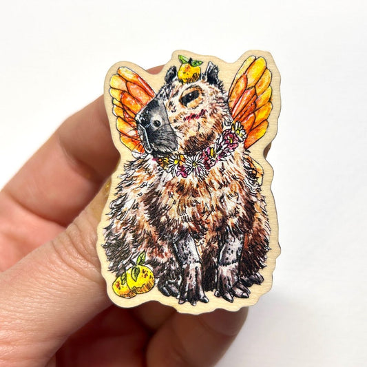 Capybara Fairy Pin
