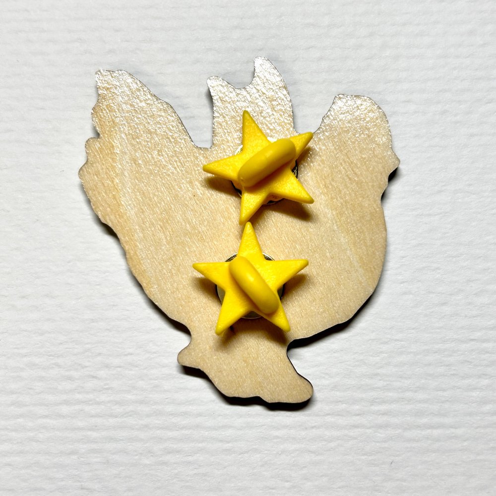 Chicken Fairy Pin
