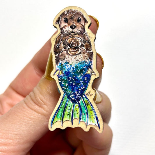Otter Mermaid Magnet