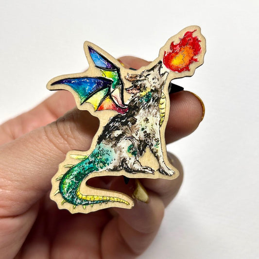 Wolf Dragon Magnet