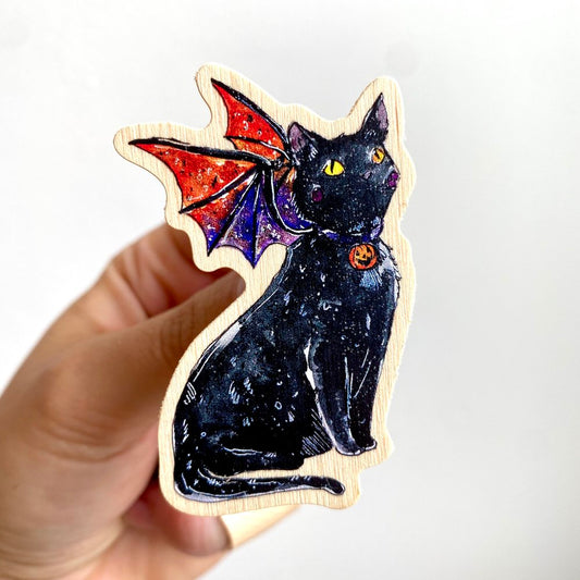 Black Cat Dragon Magnet