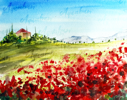 Red Poppies Print