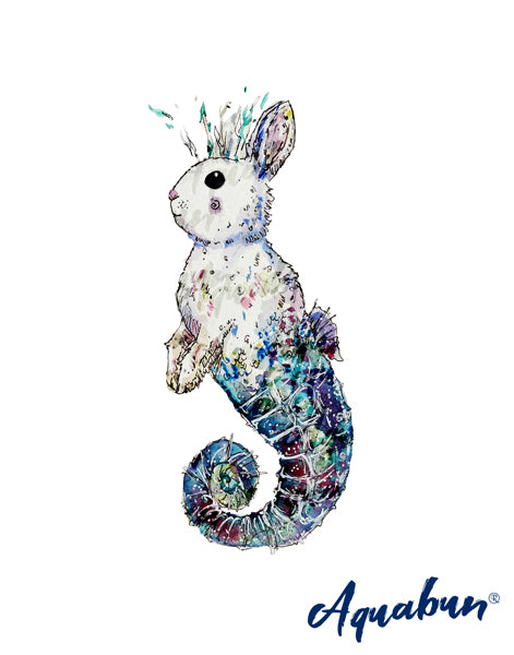 Seahorse Bunny Print