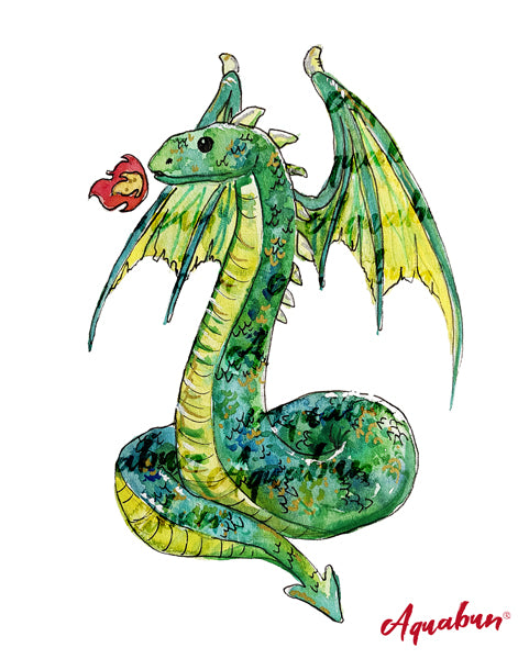 Snake Dragon Print