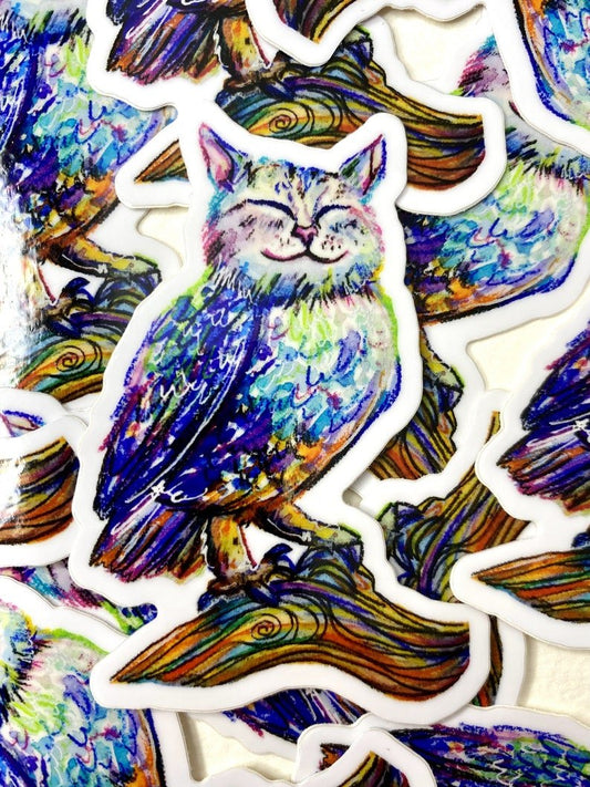 Meowl Sticker