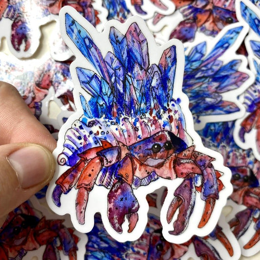 Crystal Crab Sticker