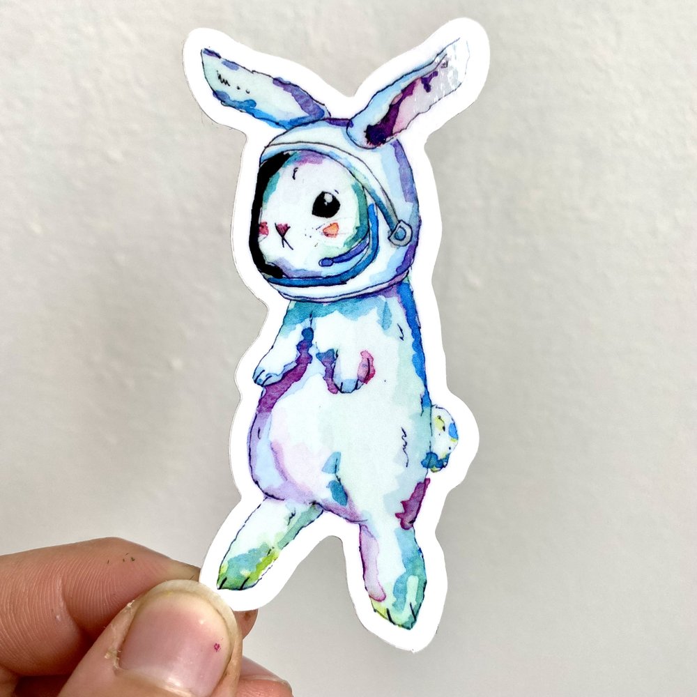 Astronaut Bunny Sticker