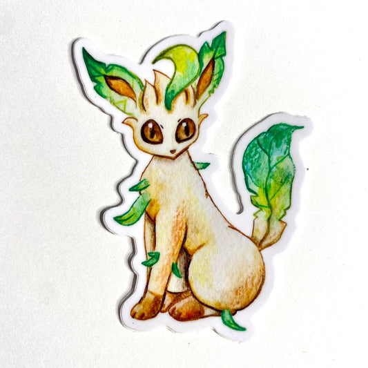 Green Grass Kitty Sticker