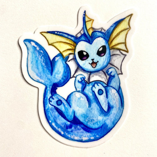 Aqua Water Kitty Sticker