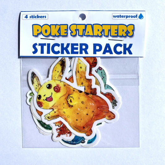 Poke Starters Sticker Pack