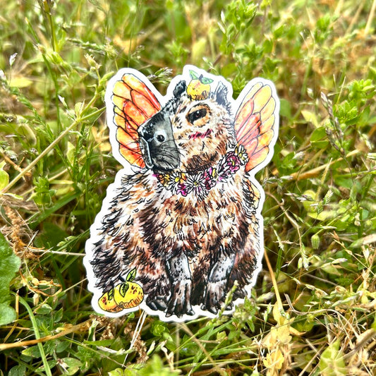 Capybara Fairy Sticker