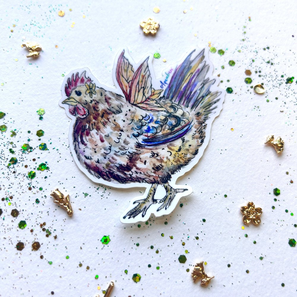 Chicken Fairy Sticker – Aquabun