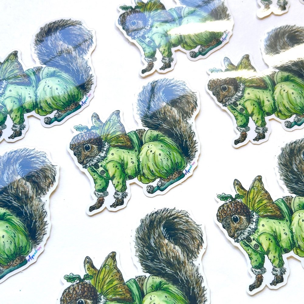 Squirrel Fairy Sticker