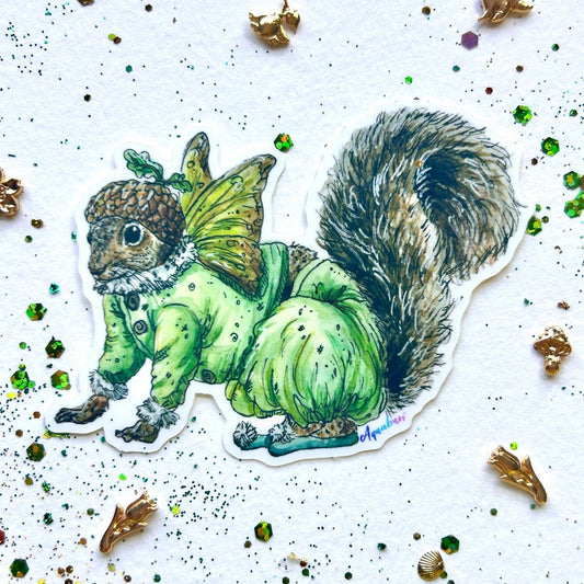 Squirrel Fairy Sticker