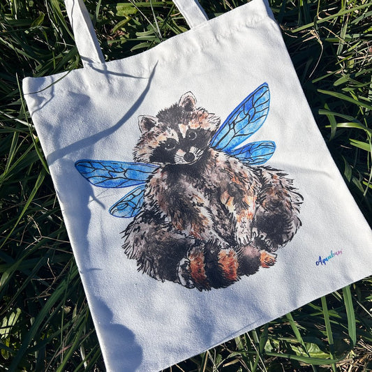 Raccoon Fairy Tote Bag