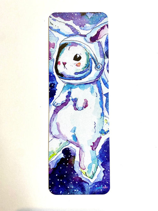 Astronaut Space Bunny Bookmark