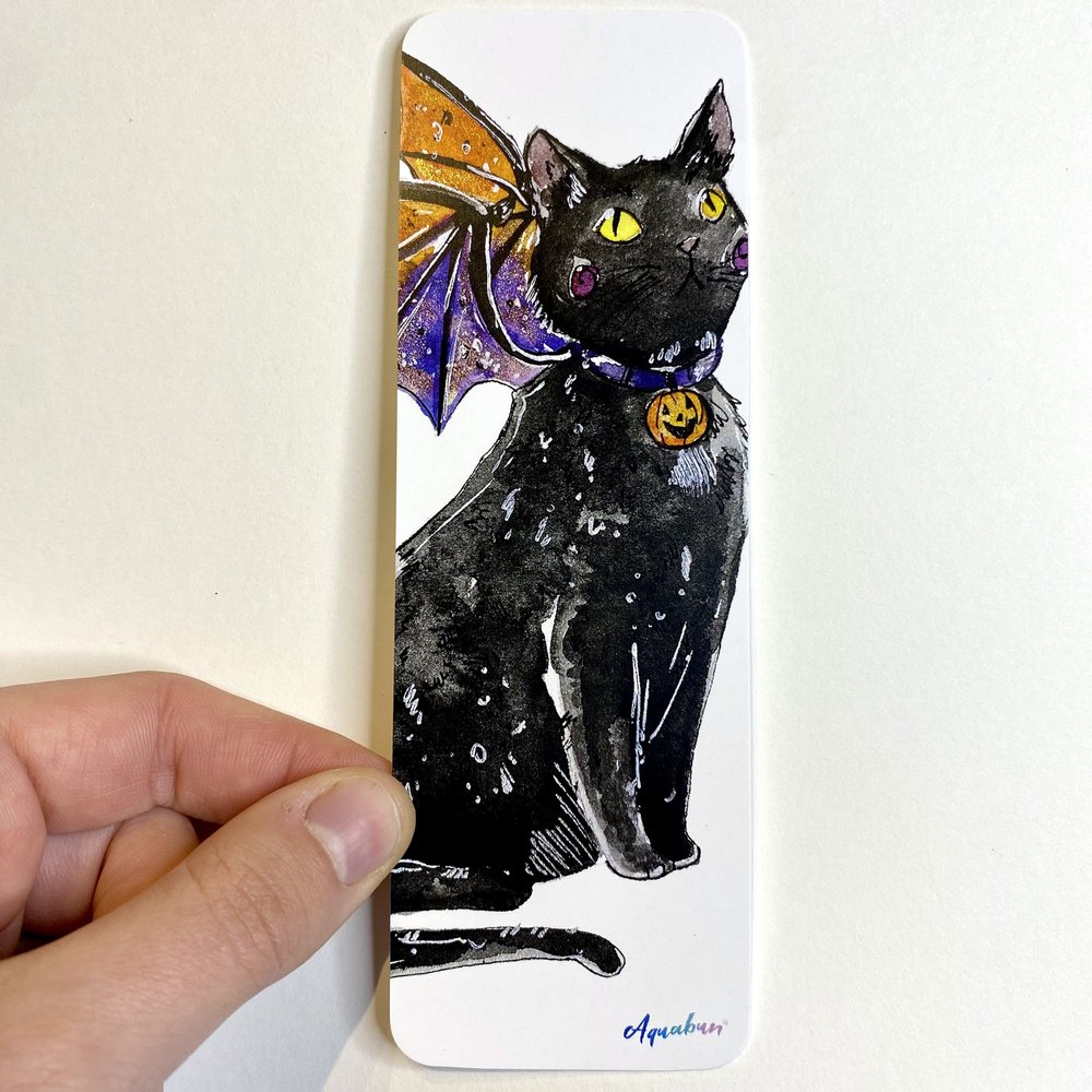 Black Cat Dragon Bookmark