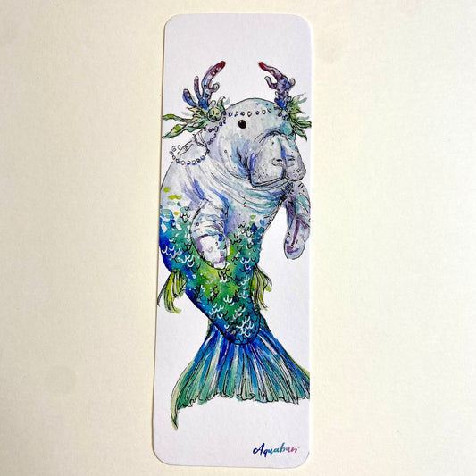 Manatee Mermaid Bookmark