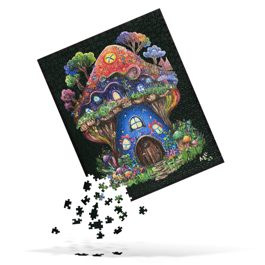 Fairy Mushroom House Jigsaw Puzzle