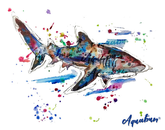 Splatter Shark Print