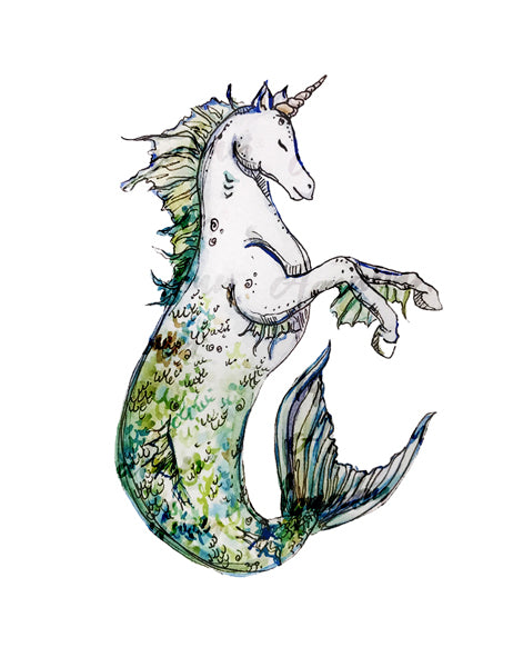 Unicorn Mermaid Print