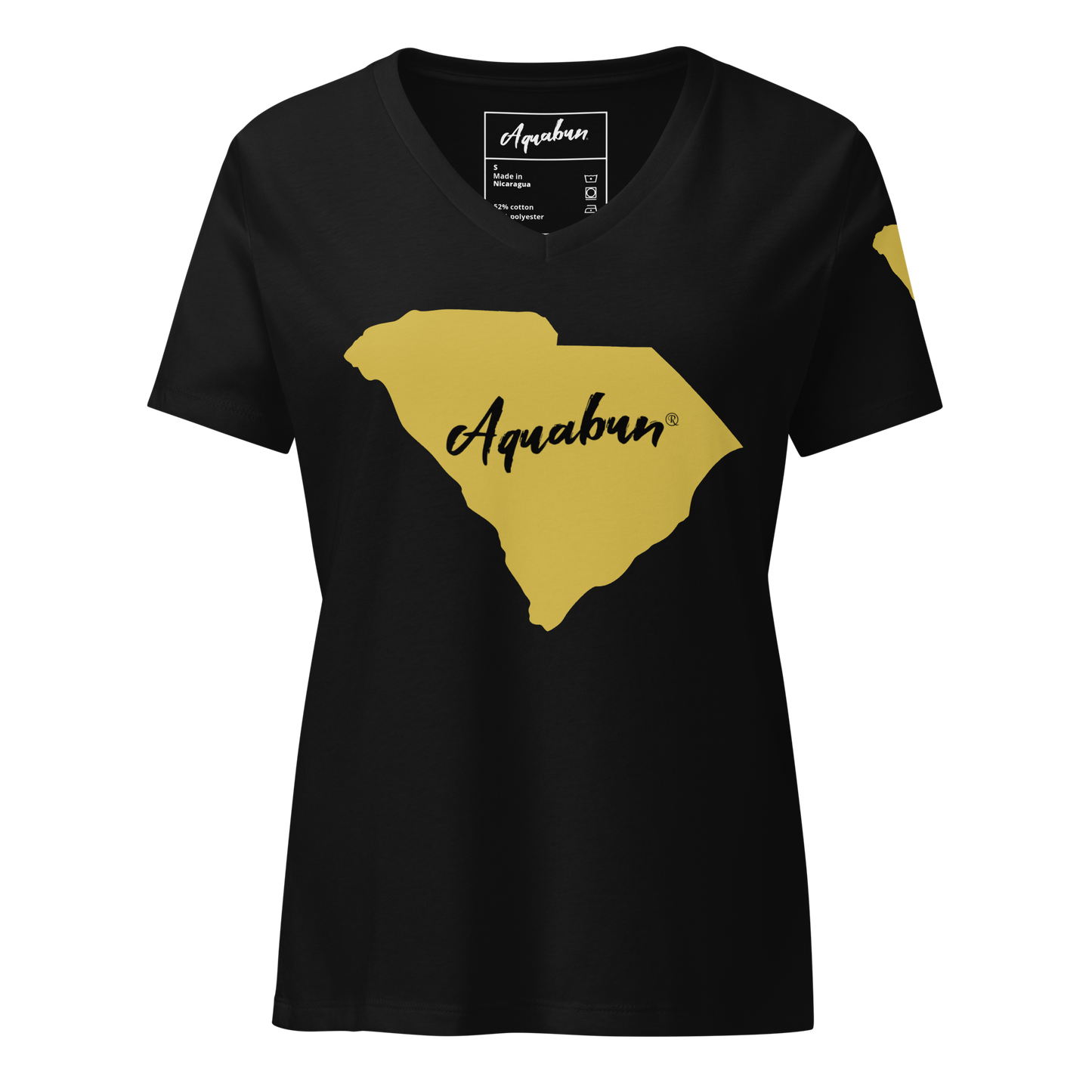 Aquabun Carolina Gold Women’s V-neck T-shirt